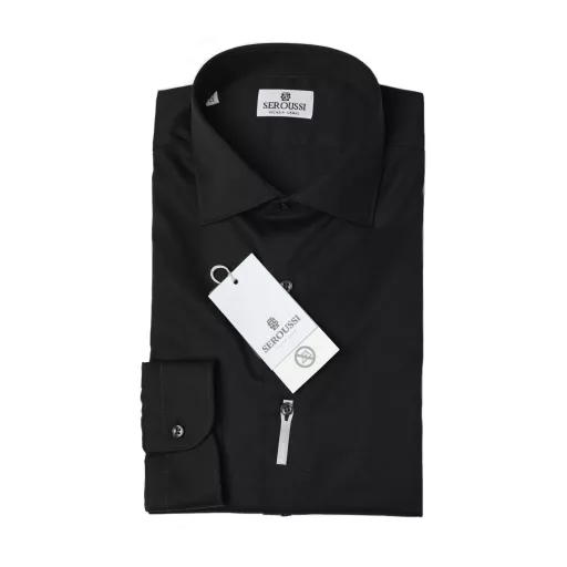 camasa barbati neagra bumbac non iron