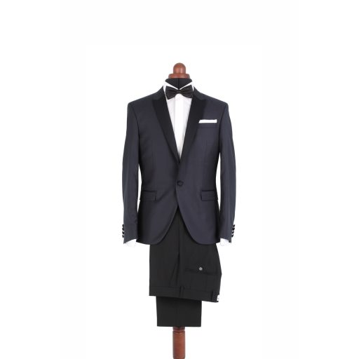 sacou smoking barbati bleumarin inchis