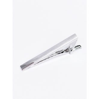 ac de cravata argintiu cu varf lucios