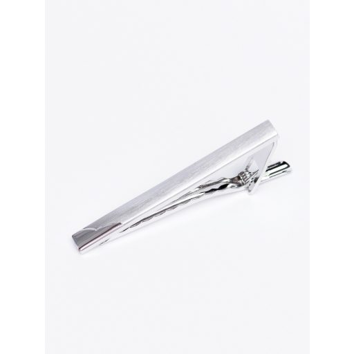 ac de cravata argintiu cu varf lucios