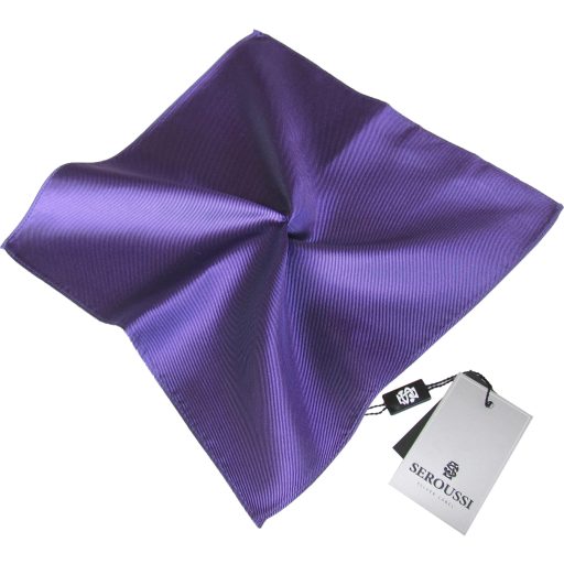 batista de buzunar mov inchis matase