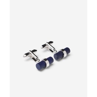 Butoni cilindrici albastru inchis