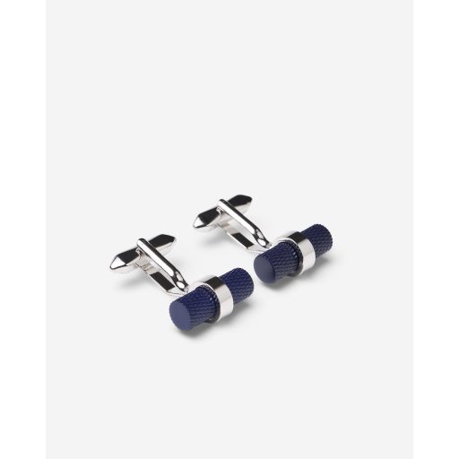 Butoni cilindrici albastru inchis