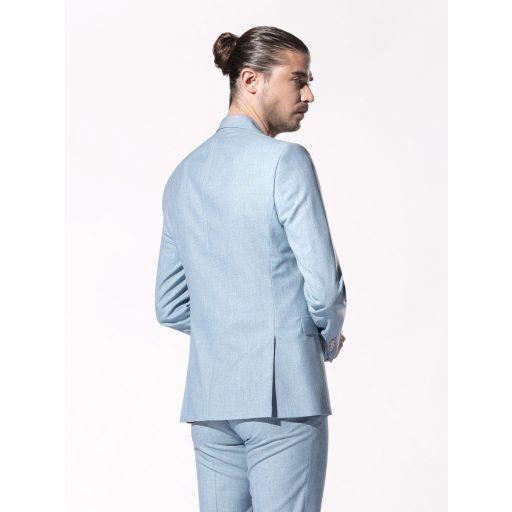 costum albastru deschis barbati