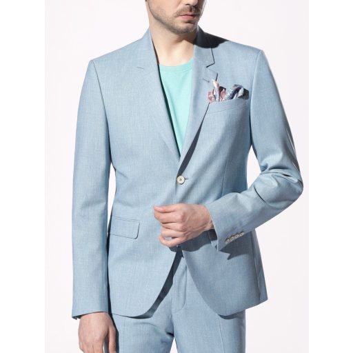 costum albastru deschis barbati