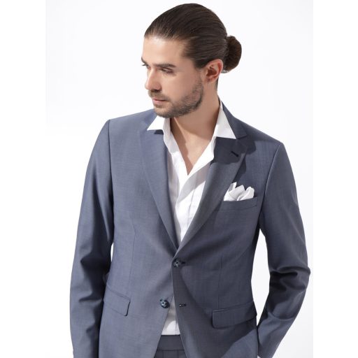 costum albastru barbati