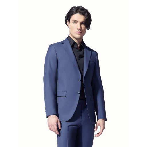 costum albastru indigo barbati