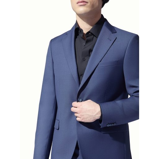 costum albastru indigo barbati