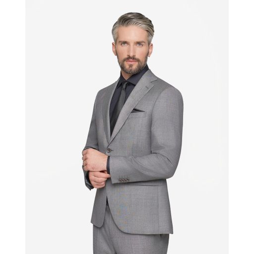 Costum gri lana Super 110’S