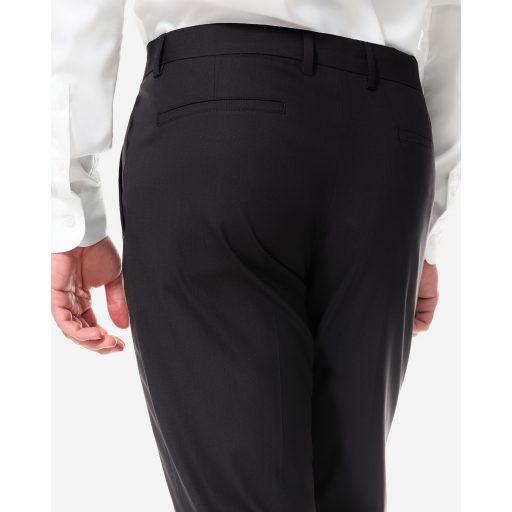 costum negru barbati lana elastan