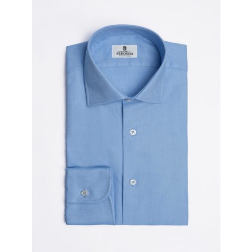 camasa albastra barbati cu microdesign