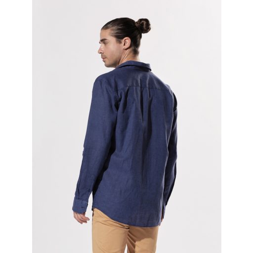 camasa barbati bleumarin bumbac si in