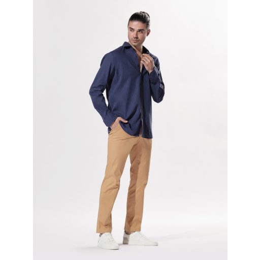 camasa barbati bleumarin bumbac si in