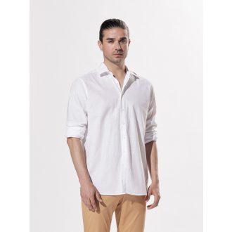 camasa alba barbati bumbac si in