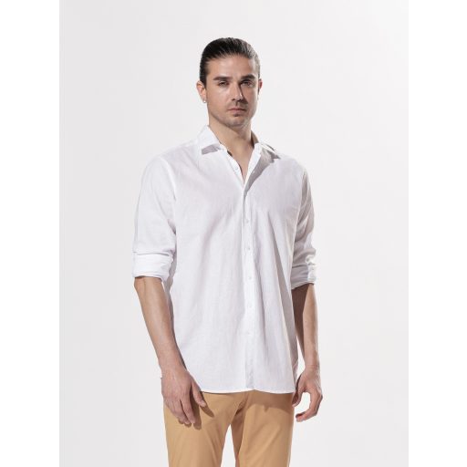 camasa alba barbati bumbac si in