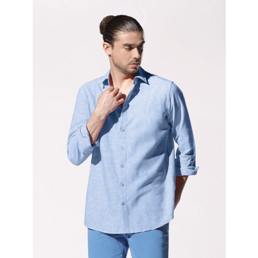 camasa barbati albastru deschis in bumbac