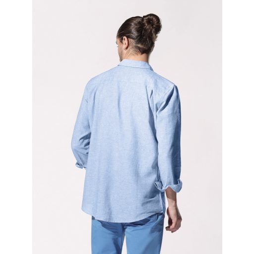 camasa barbati albastru deschis in bumbac