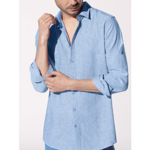 camasa barbati albastru deschis in bumbac