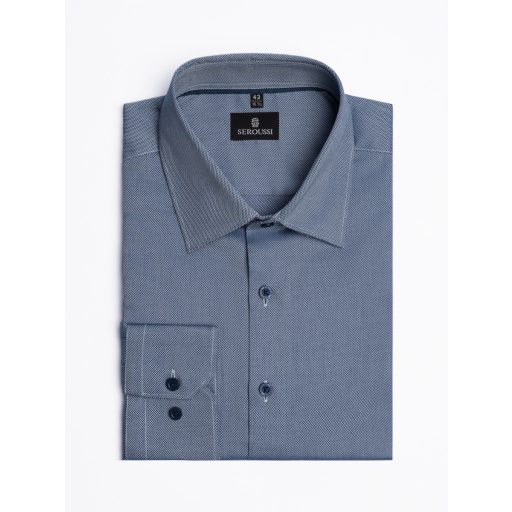 camasa barbati bleumarin cu microdesign