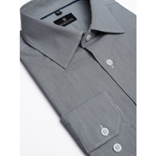 camasa barbati gri cu dungi