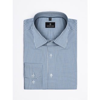 camasa barbati albastra cu carouri