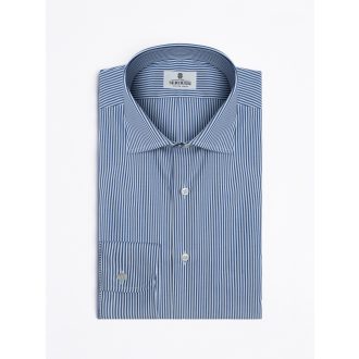 camasa barbati albastru cu dungi bumbac non iron