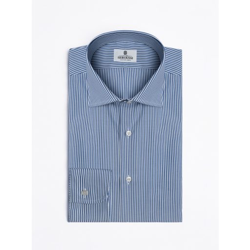 camasa barbati albastru cu dungi bumbac non iron