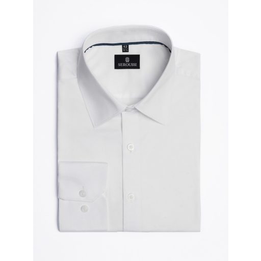 camasa alba slim fit barbati