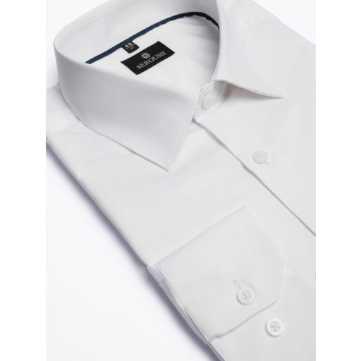camasa alba slim fit barbati