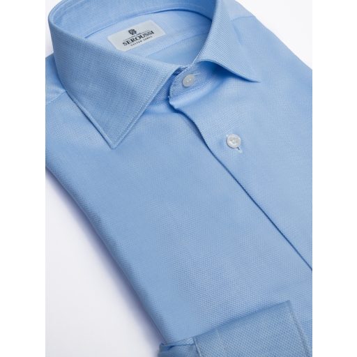 camasa albastra barbati slim fit