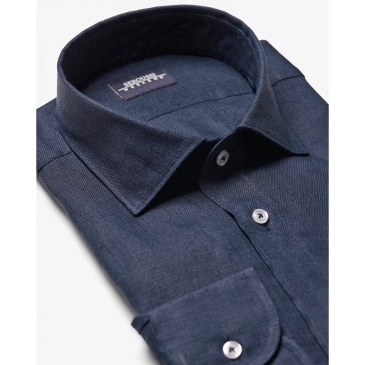 camasa in barbati bleumarin