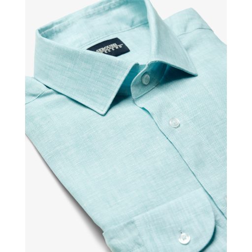 camasa in barbati aqua turcoaz verde deschis