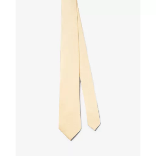 Geometric Yellow Silk Tie