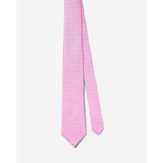 Cravata matase Desen Roz