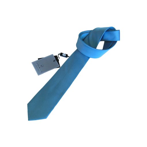 cravata albastra barbati matase