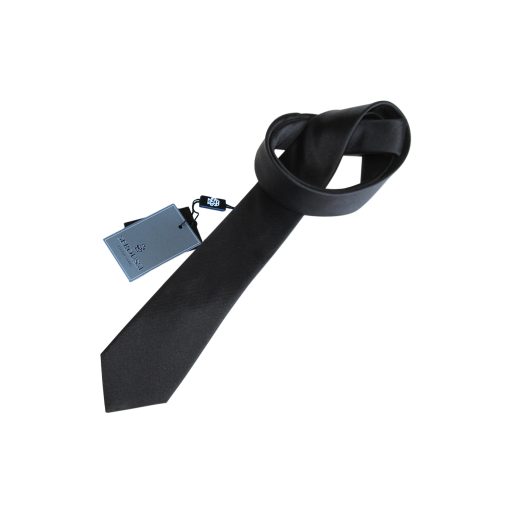 cravata neagra barbati matase