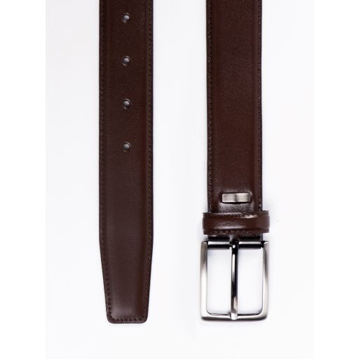 curea piele barbati maro inchis