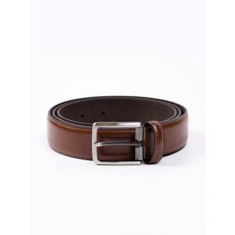 Curea clasica maro din piele