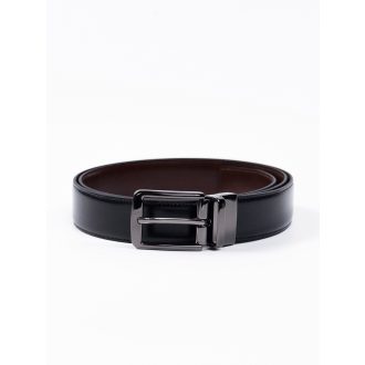 Curea reversibila neagra-albastra din piele