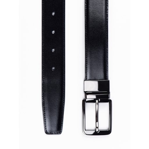 curea piele reversibila neagra albastra