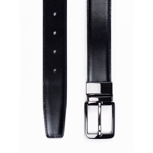 curea piele reversibila neagra visinie