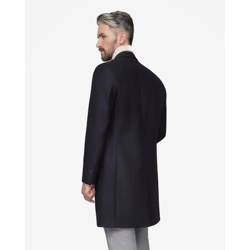 Palton barbati negru wool cashmere blend