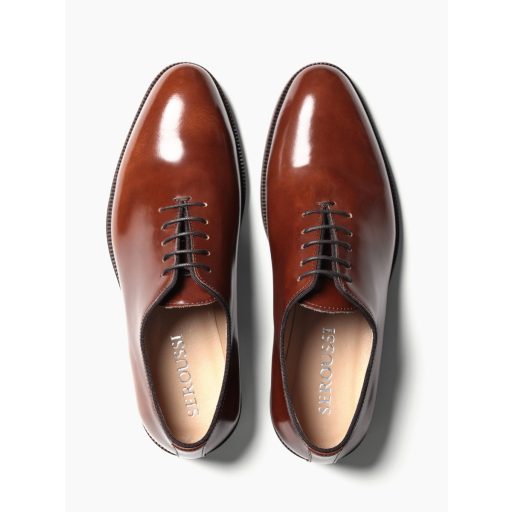 pantofi oxford barbati maro piele naturala