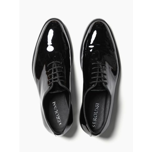 pantofi oxford barbati negri lacuiti ceremonie