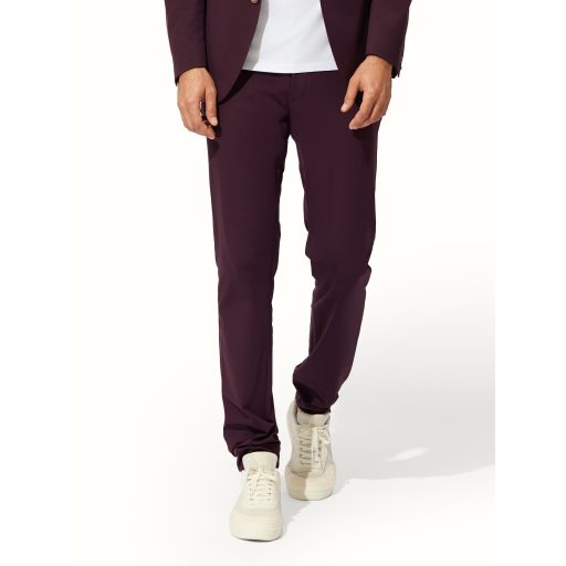 pantaloni tehnici burgundy barbati
