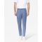 pantaloni casual albastri lana stretch