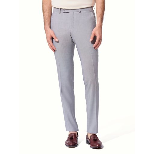 pantaloni gri barbati lana