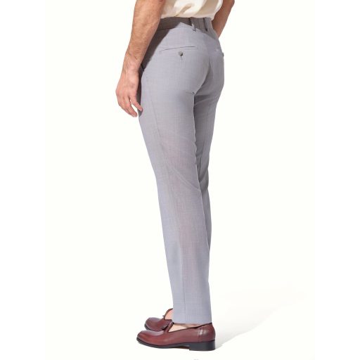 pantaloni gri barbati lana