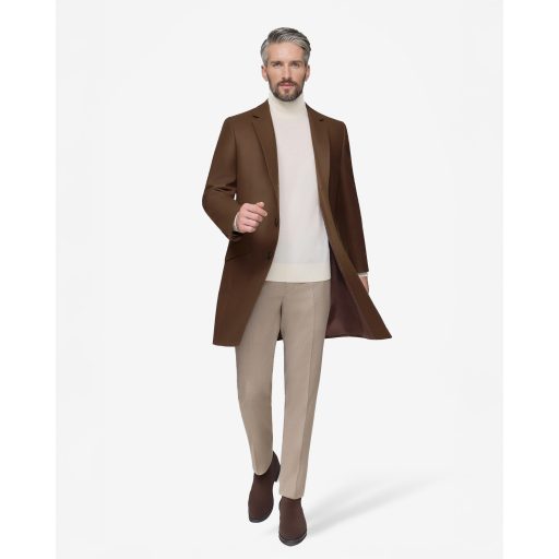 pantaloni casual bej lana stretch