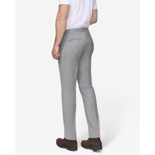 pantaloni casual gri lana stretch